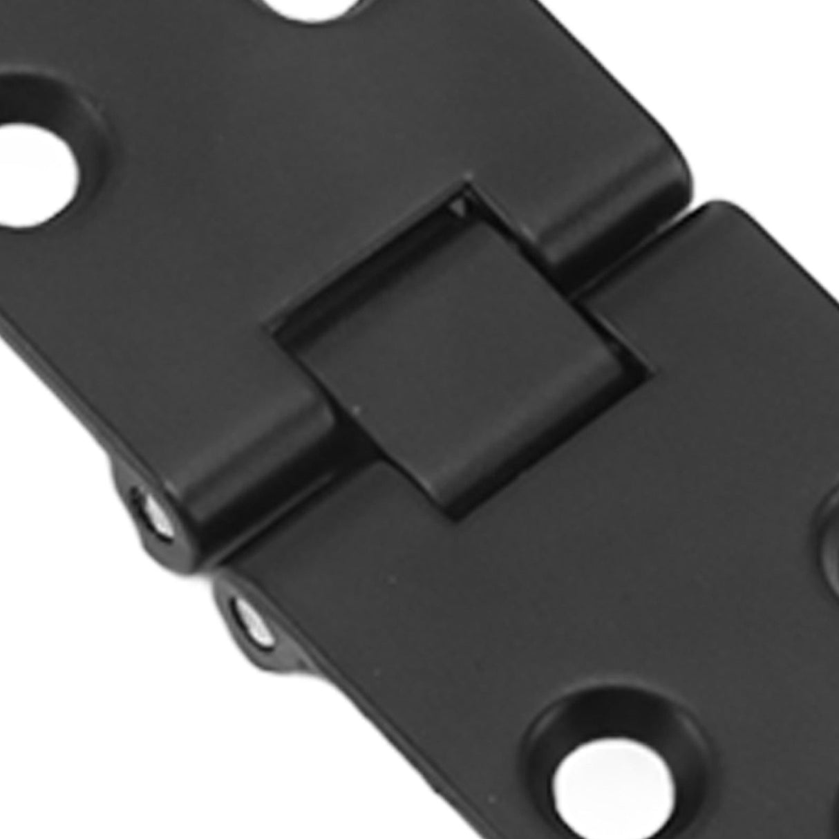 4 Set Round Edge Hinge 180 Degree Painted Black Zinc Alloy Cabinet Hardware for Door with Screw