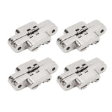 4Pcs Mini Zinc Alloy Cross Hidden Hinge 180 Degree Swing Jewelry Box Invisible Hinge - 45-Degree Angle