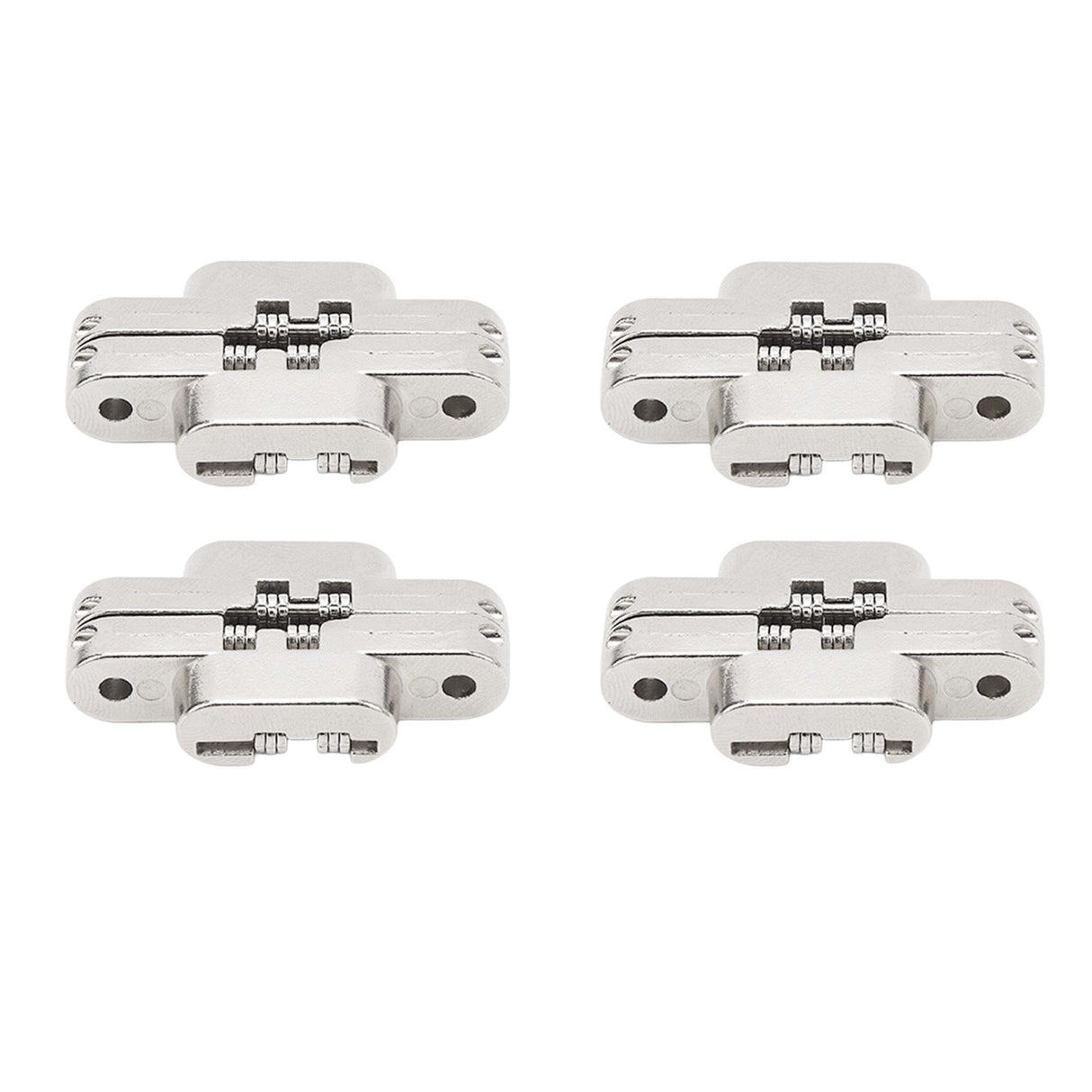 4Pcs Mini Zinc Alloy Cross Hidden Hinge 180 Degree Swing Jewelry Box Invisible Hinge