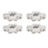 4Pcs Mini Zinc Alloy Cross Hidden Hinge 180 Degree Swing Jewelry Box Invisible Hinge