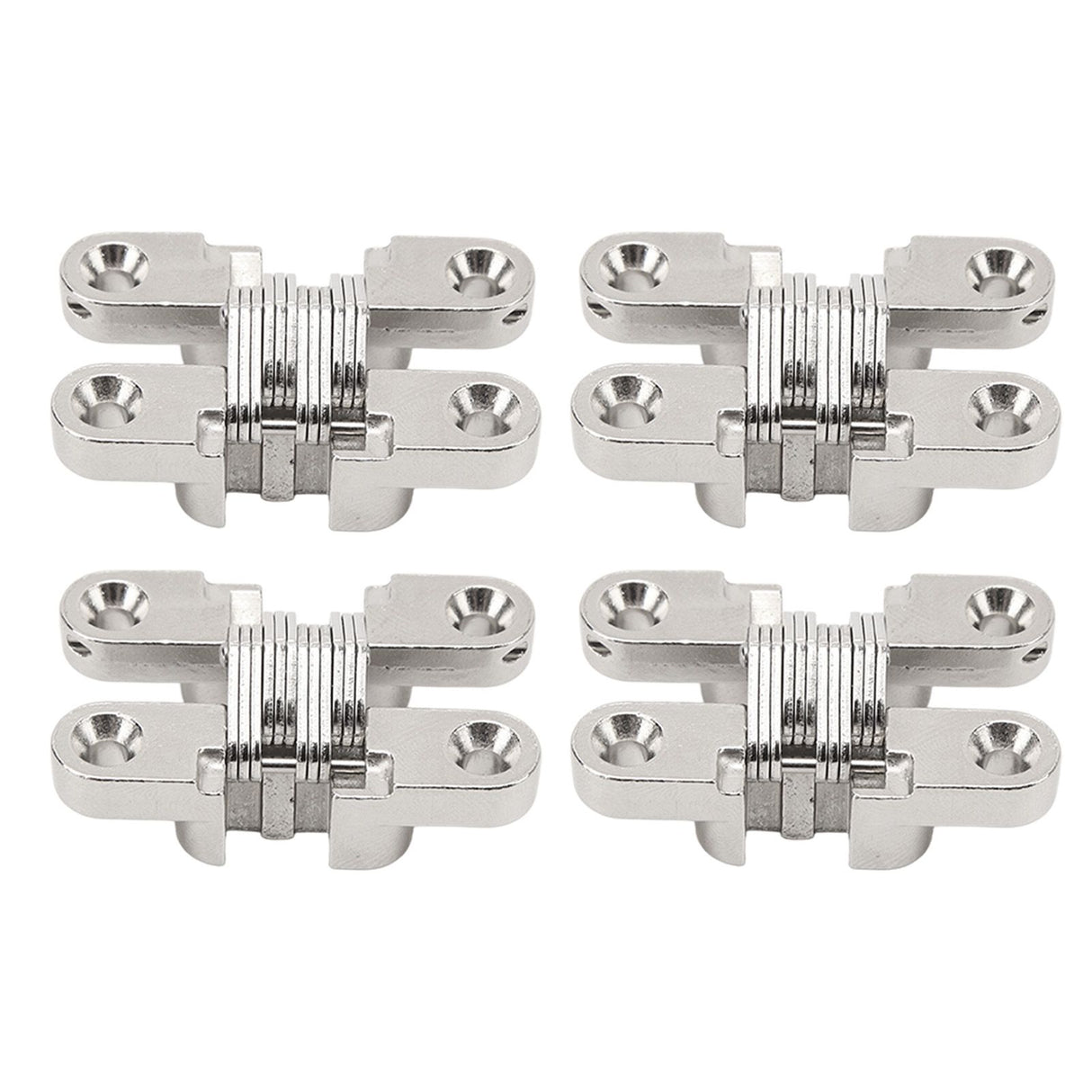 4Pcs Mini Zinc Alloy Cross Hidden Hinge 180 Degree Swing Jewelry Box Invisible Hinge