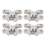 4Pcs Mini Zinc Alloy Cross Hidden Hinge 180 Degree Swing Jewelry Box Invisible Hinge - Extra Image