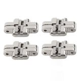 4Pcs Mini Zinc Alloy Cross Hidden Hinge 180 Degree Swing Jewelry Box Invisible Hinge