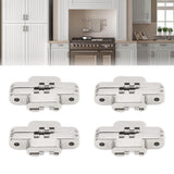 4Pcs Mini Zinc Alloy Cross Hidden Hinge 180 Degree Swing Jewelry Box Invisible Hinge