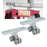 2Pcs Wheel Trolley T Shape Welded Roller Trolley Stable Bearing Track Roller Wheels for Track Electric Lift