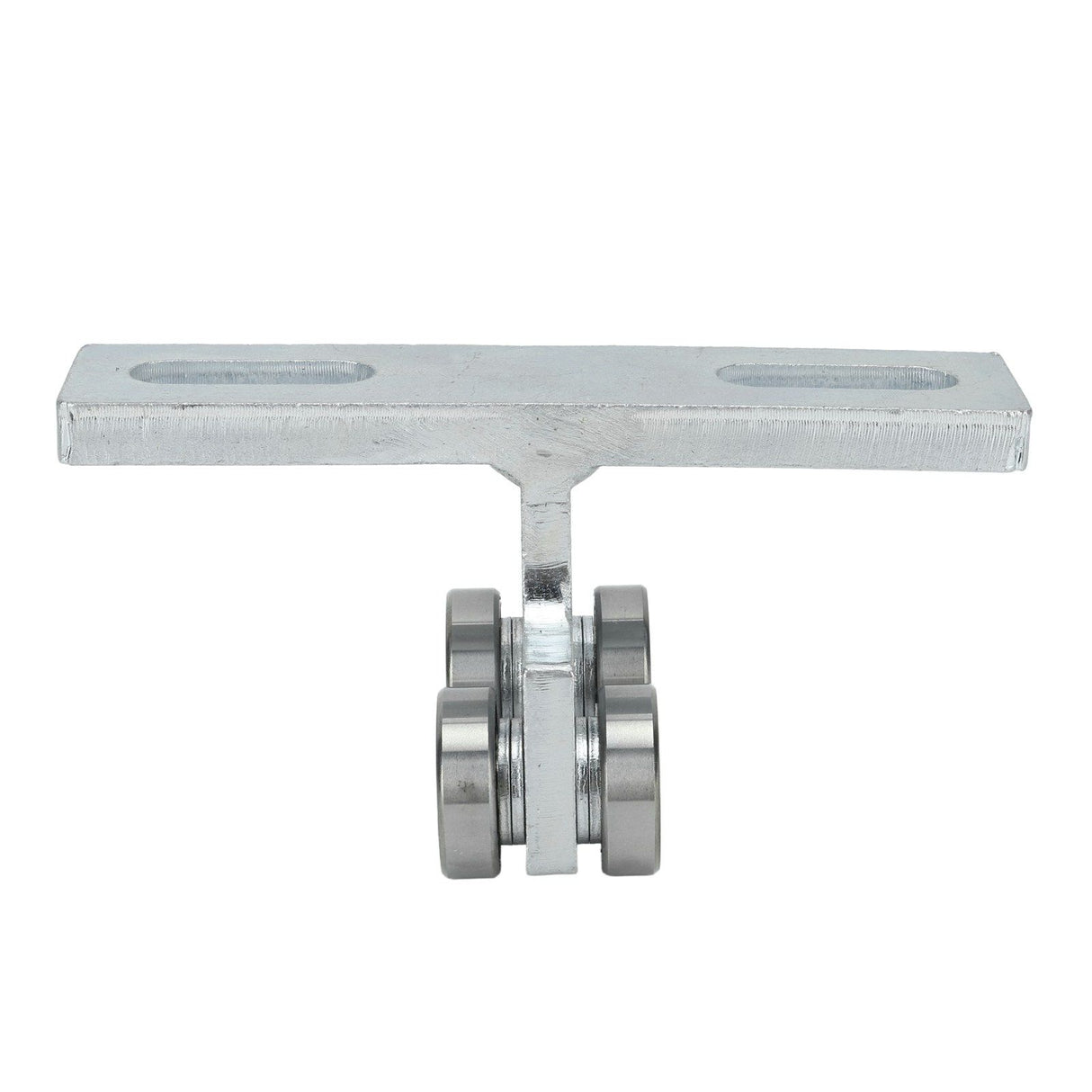 2Pcs Wheel Trolley T Shape Welded Roller Trolley Stable Bearing Track Roller Wheels for Track Electric Lift