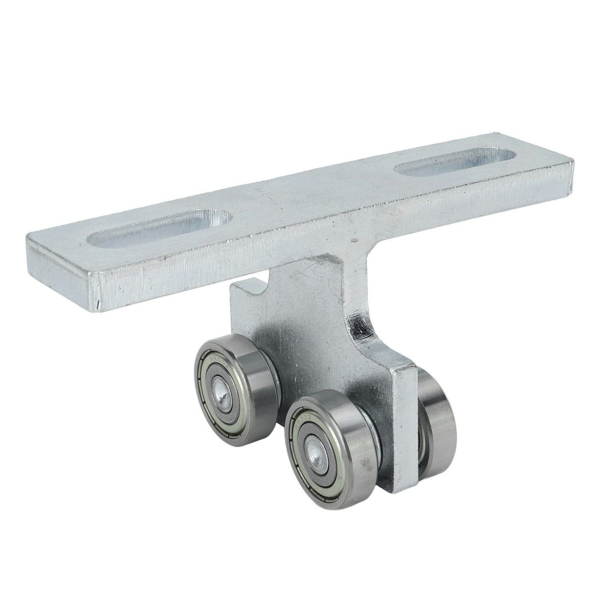2Pcs Wheel Trolley T Shape Welded Roller Trolley Stable Bearing Track Roller Wheels for Track Electric Lift