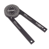 Miter Saw Protractor Accurate 2 Laser Engraving Scales Efficient Aluminum Alloy Angle Finder Protractor for Carpenter - Front View