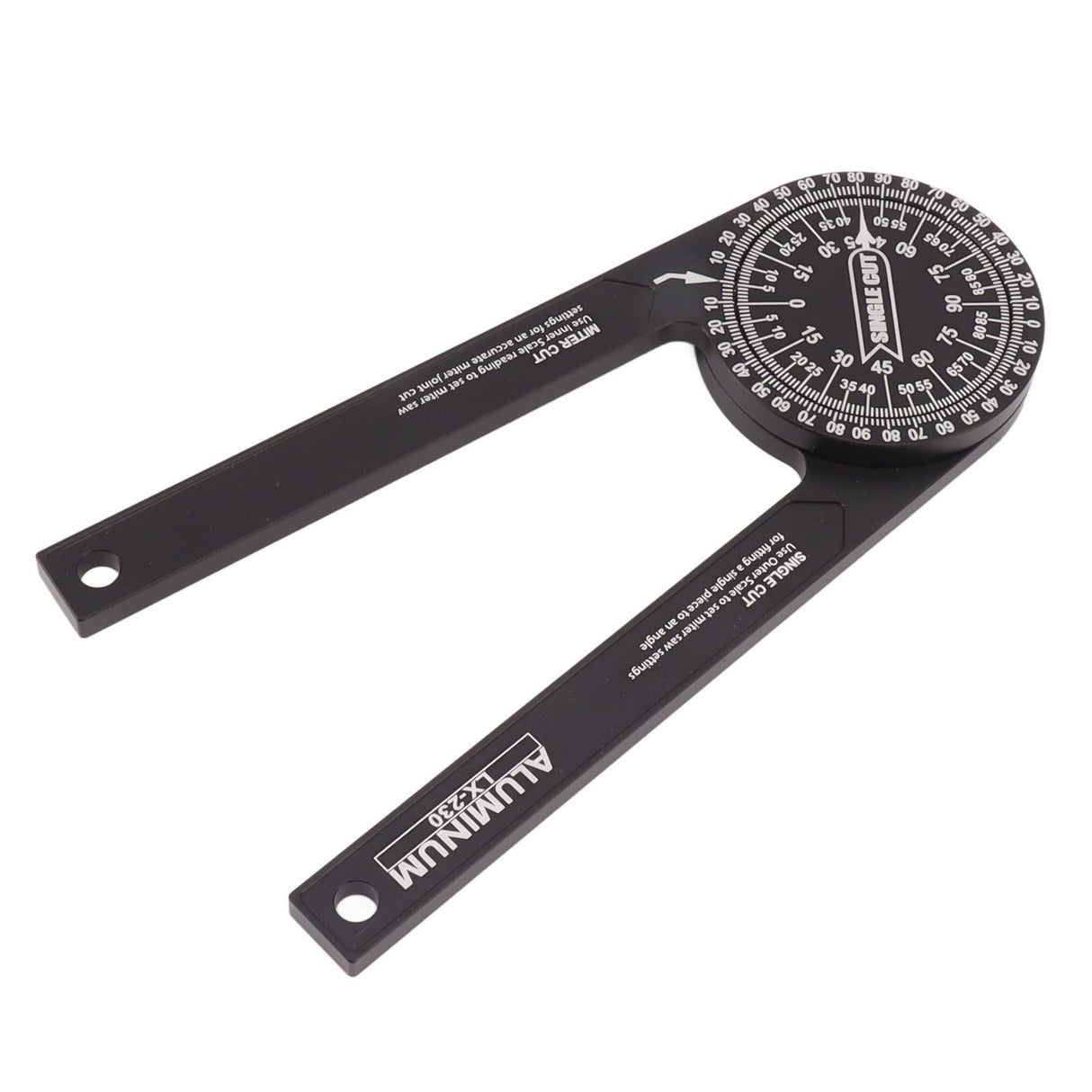 Miter Saw Protractor Accurate 2 Laser Engraving Scales Efficient Aluminum Alloy Angle Finder Protractor for Carpenter