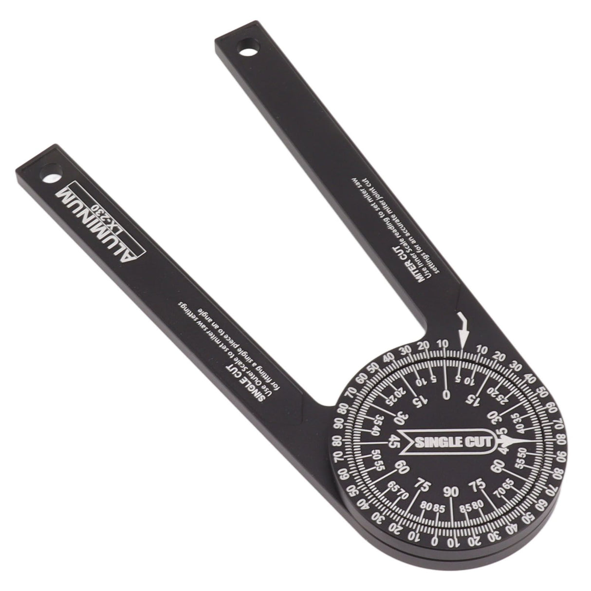 Miter Saw Protractor Accurate 2 Laser Engraving Scales Efficient Aluminum Alloy Angle Finder Protractor for Carpenter