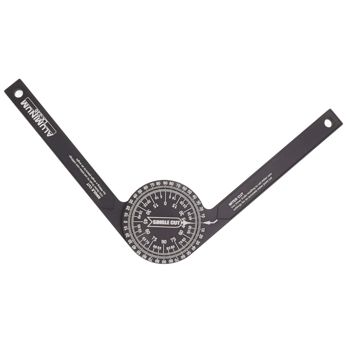 Miter Saw Protractor Accurate 2 Laser Engraving Scales Efficient Aluminum Alloy Angle Finder Protractor for Carpenter