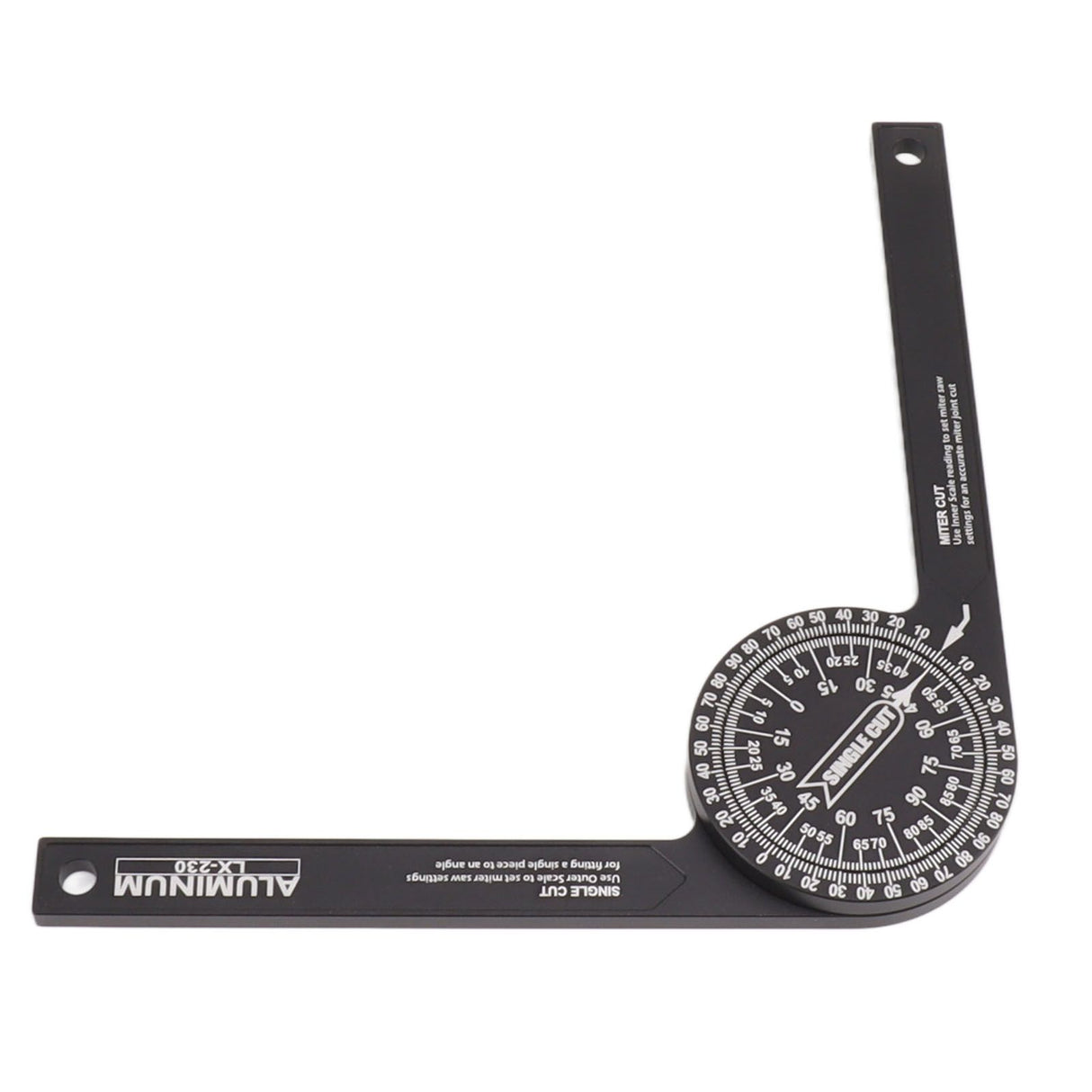 Miter Saw Protractor Accurate 2 Laser Engraving Scales Efficient Aluminum Alloy Angle Finder Protractor for Carpenter