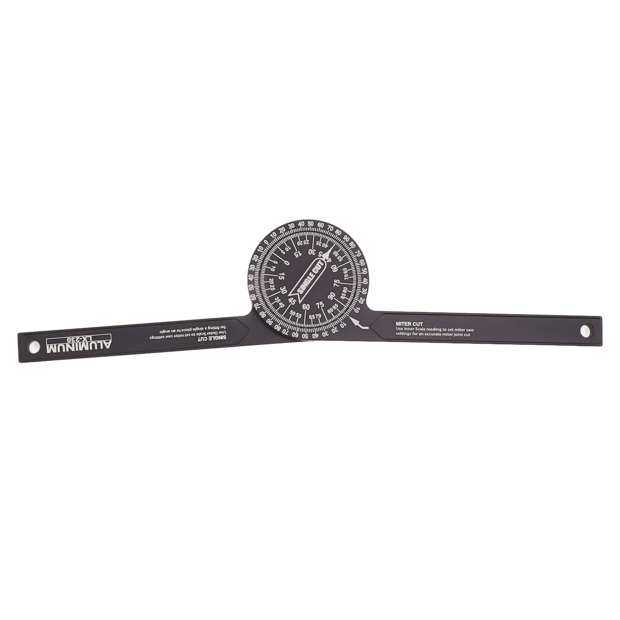 Miter Saw Protractor Accurate 2 Laser Engraving Scales Efficient Aluminum Alloy Angle Finder Protractor for Carpenter