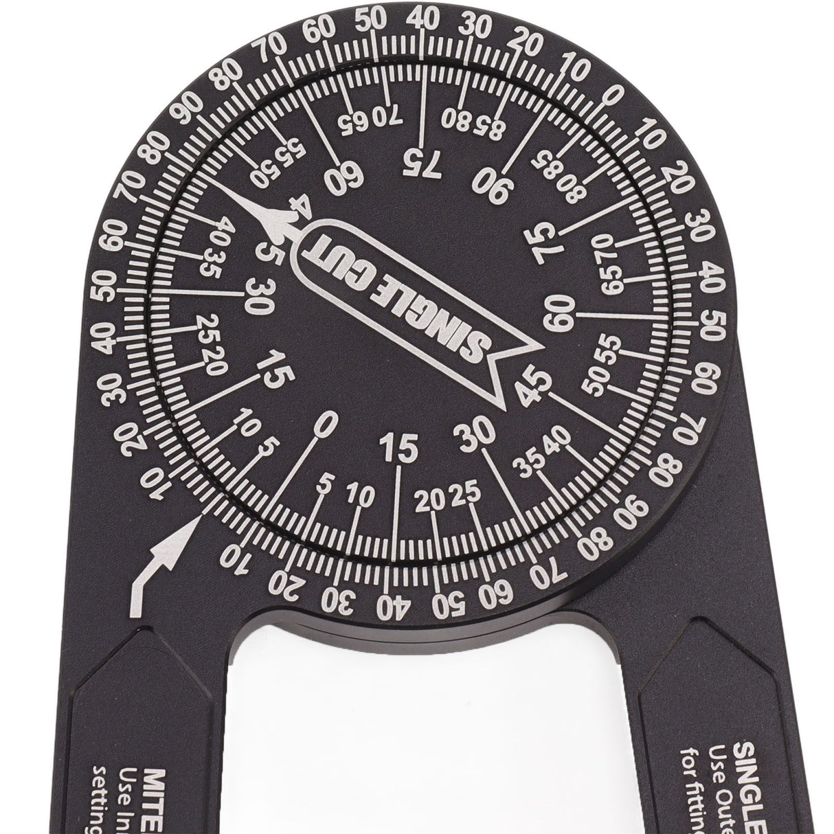 Miter Saw Protractor Accurate 2 Laser Engraving Scales Efficient Aluminum Alloy Angle Finder Protractor for Carpenter