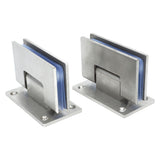 2Pcs Glass Door Hinge Heavy Duty Glass Door 90 Degree Hinges Durable Stainless Steel Bathroom Gate Clamp for Bathroom Toilet - Extra Image