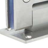 2Pcs Glass Door Hinge Heavy Duty Glass Door 90 Degree Hinges Durable Stainless Steel Bathroom Gate Clamp for Bathroom Toilet