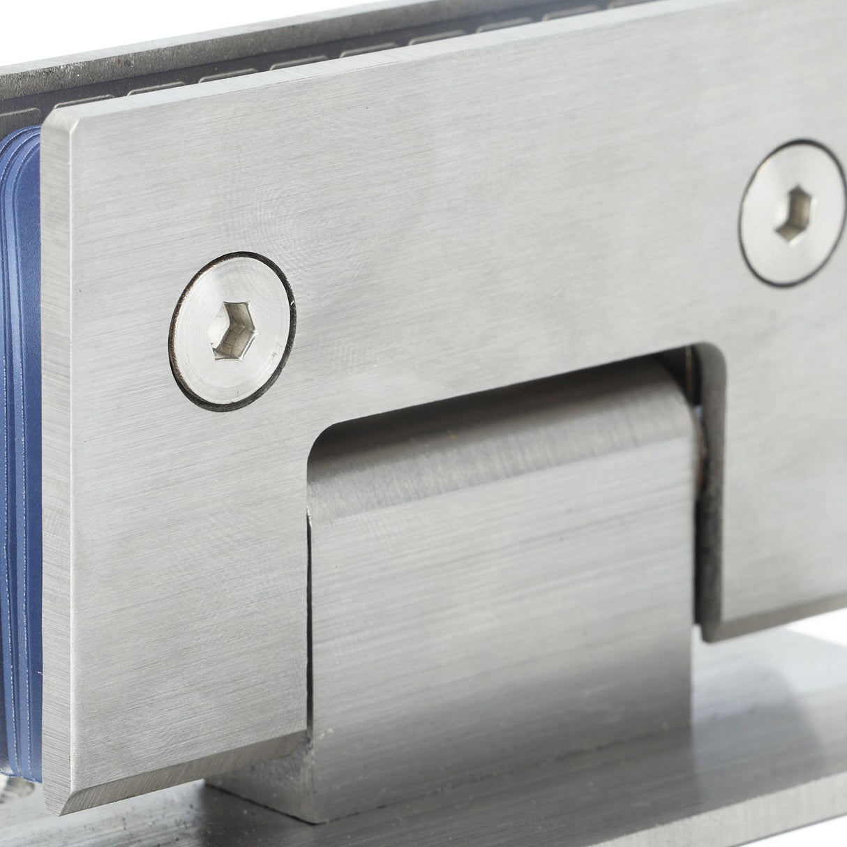 2Pcs Glass Door Hinge Heavy Duty Glass Door 90 Degree Hinges Durable Stainless Steel Bathroom Gate Clamp for Bathroom Toilet