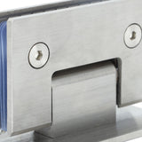 2Pcs Glass Door Hinge Heavy Duty Glass Door 90 Degree Hinges Durable Stainless Steel Bathroom Gate Clamp for Bathroom Toilet