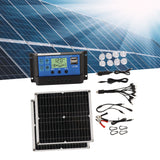 Solar Panel Kit 50W Solar Panel 60A Solar Charge Controller Set with 2 USB Output for RV Camping Blackout