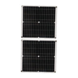 Solar Panel Kit 50W Solar Panel 60A Solar Charge Controller Set with 2 USB Output for RV Camping Blackout