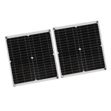Solar Panel Kit 50W Solar Panel 60A Solar Charge Controller Set with 2 USB Output for RV Camping Blackout