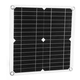 12W 12V Solar Panel Kit Semi Flexible Monocrystalline IP65 Waterproof Portable Solar Charger with 100A Controller for RV - Top-Down View