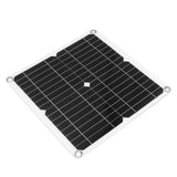12W 12V Solar Panel Kit Semi Flexible Monocrystalline IP65 Waterproof Portable Solar Charger with 100A Controller for RV - Rear View