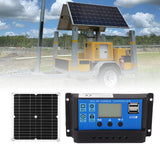 12W 12V Solar Panel Kit Semi Flexible Monocrystalline IP65 Waterproof Portable Solar Charger with 100A Controller for RV - Extra Image