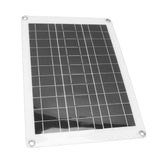 Solar Panel Kit Polycrystalline Silicon Waterproof Solar Panel Flexible Photovoltaic Panel Dual USB 20W 18V - Side View