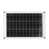 Solar Panel Kit Polycrystalline Silicon Waterproof Solar Panel Flexible Photovoltaic Panel Dual USB 20W 18V