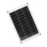 Solar Panel Kit Polycrystalline Silicon Waterproof Solar Panel Flexible Photovoltaic Panel Dual USB 20W 18V - Low Angle