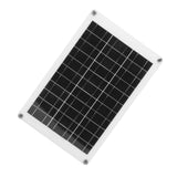 Solar Panel Kit Polycrystalline Silicon Waterproof Solar Panel Flexible Photovoltaic Panel Dual USB 20W 18V