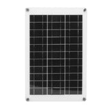 Solar Panel Kit Polycrystalline Silicon Waterproof Solar Panel Flexible Photovoltaic Panel Dual USB 20W 18V