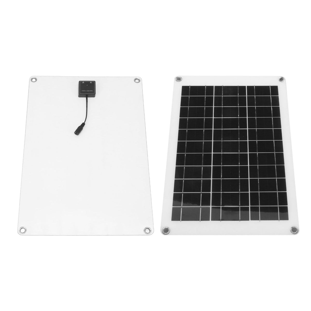 Solar Panel Kit Polycrystalline Silicon Waterproof Solar Panel Flexible Photovoltaic Panel Dual USB 20W 18V