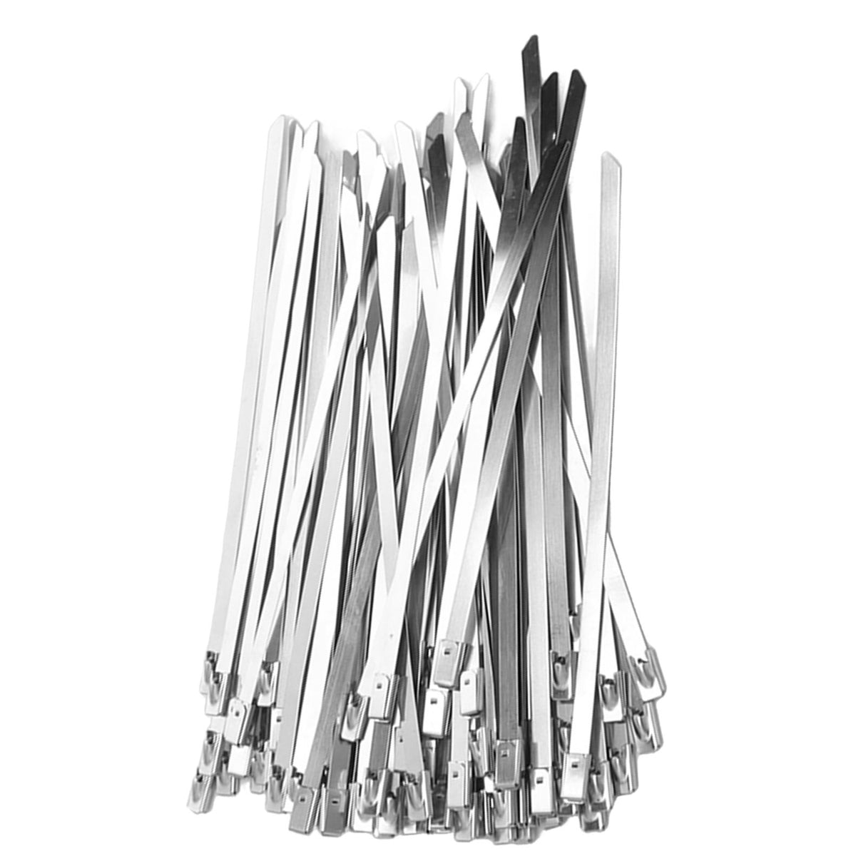 100Pcs Cable Tie Stainless Steel Hose Zip Tie Self Locking Set Kit for Wire Line Type A