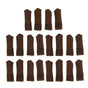 20Pcs Chair Leg Protector Table Furniture Cap Covers Prevent Scratches Noise Free Thickened Knitted Floor Pad Set Brown