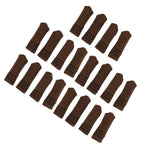 20Pcs Chair Leg Protector Table Furniture Cap Covers Prevent Scratches Noise Free Thickened Knitted Floor Pad Set Brown
