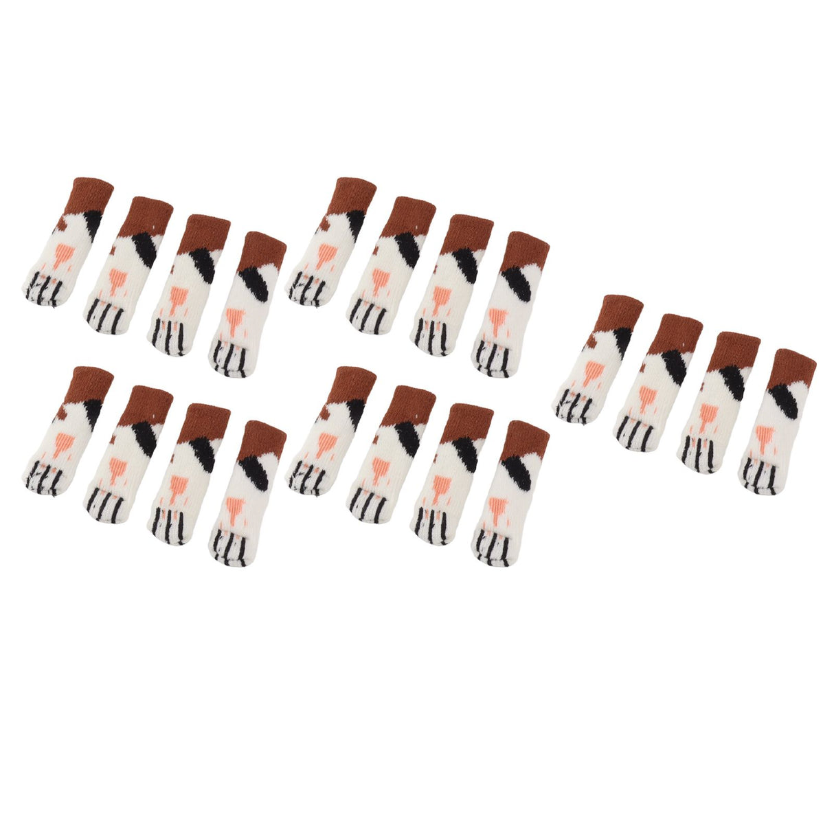 20Pcs Cat Paw Pattern Table Leg Protection Cover Thickened Furniture Chair Leg Feet Floor Protector for 7‑18cm