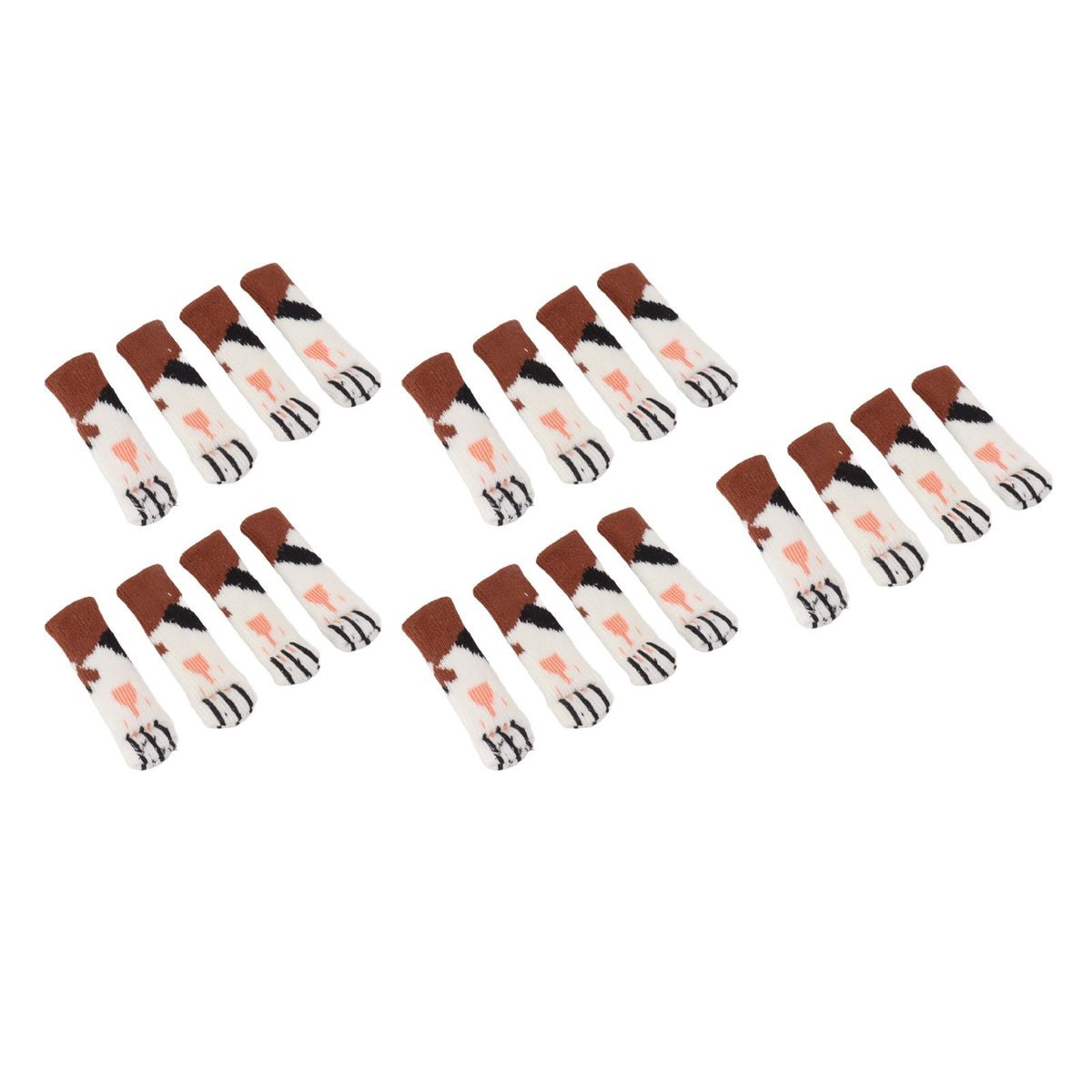 20Pcs Cat Paw Pattern Table Leg Protection Cover Thickened Furniture Chair Leg Feet Floor Protector for 7‑18cm