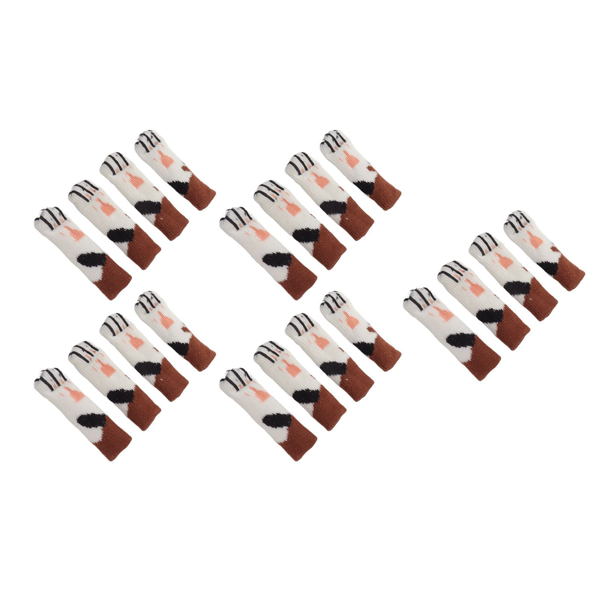 20Pcs Cat Paw Pattern Table Leg Protection Cover Thickened Furniture Chair Leg Feet Floor Protector for 7‑18cm