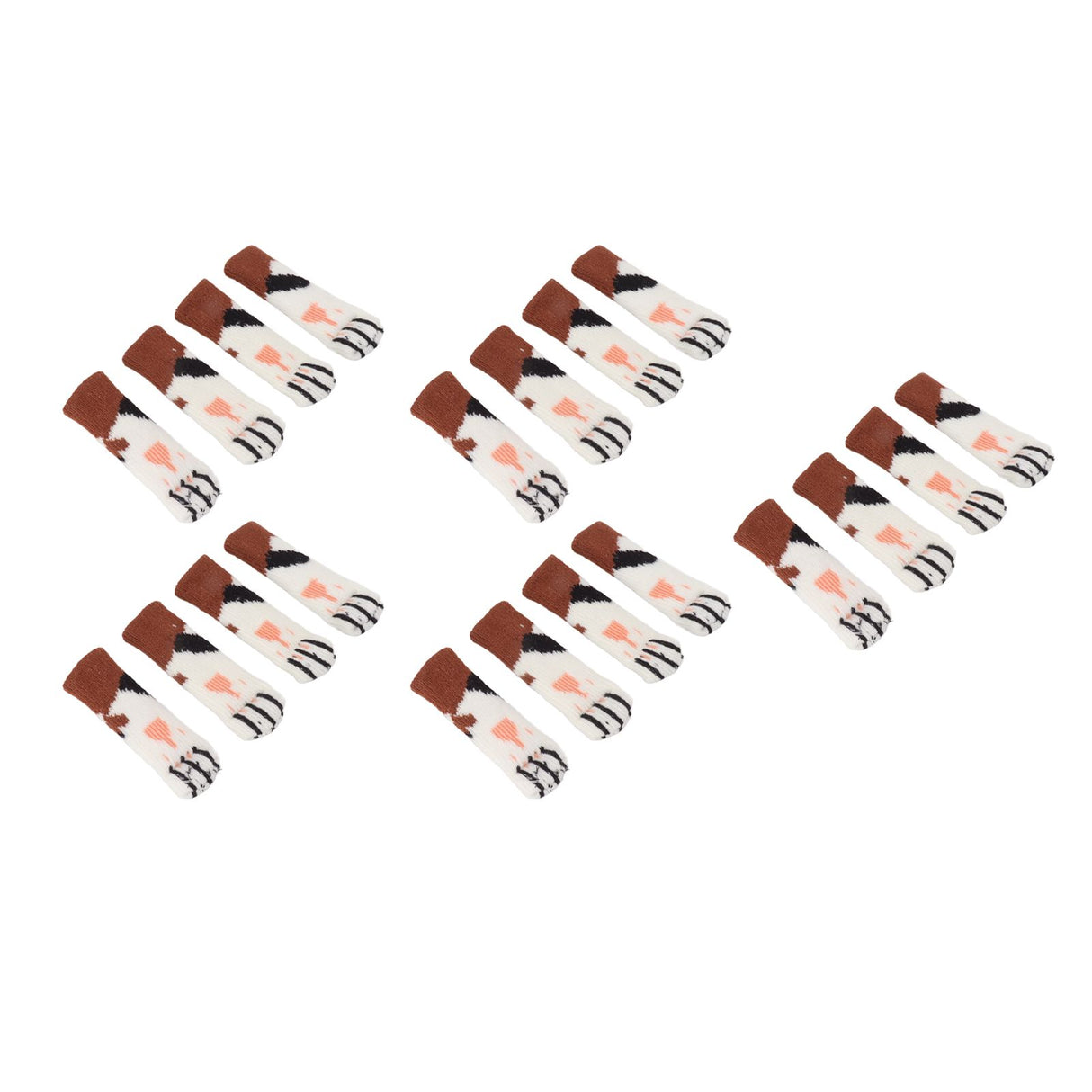20Pcs Cat Paw Pattern Table Leg Protection Cover Thickened Furniture Chair Leg Feet Floor Protector for 7‑18cm