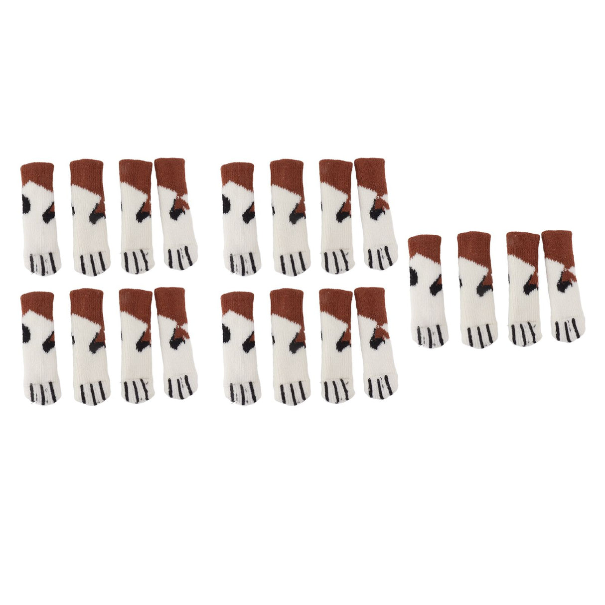 20Pcs Cat Paw Pattern Table Leg Protection Cover Thickened Furniture Chair Leg Feet Floor Protector for 7‑18cm