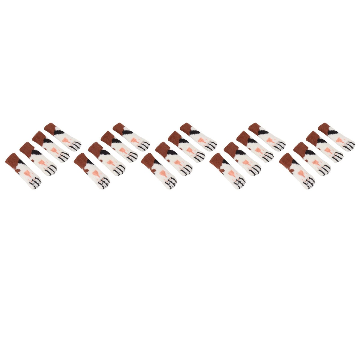 20Pcs Cat Paw Pattern Table Leg Protection Cover Thickened Furniture Chair Leg Feet Floor Protector for 7‑18cm