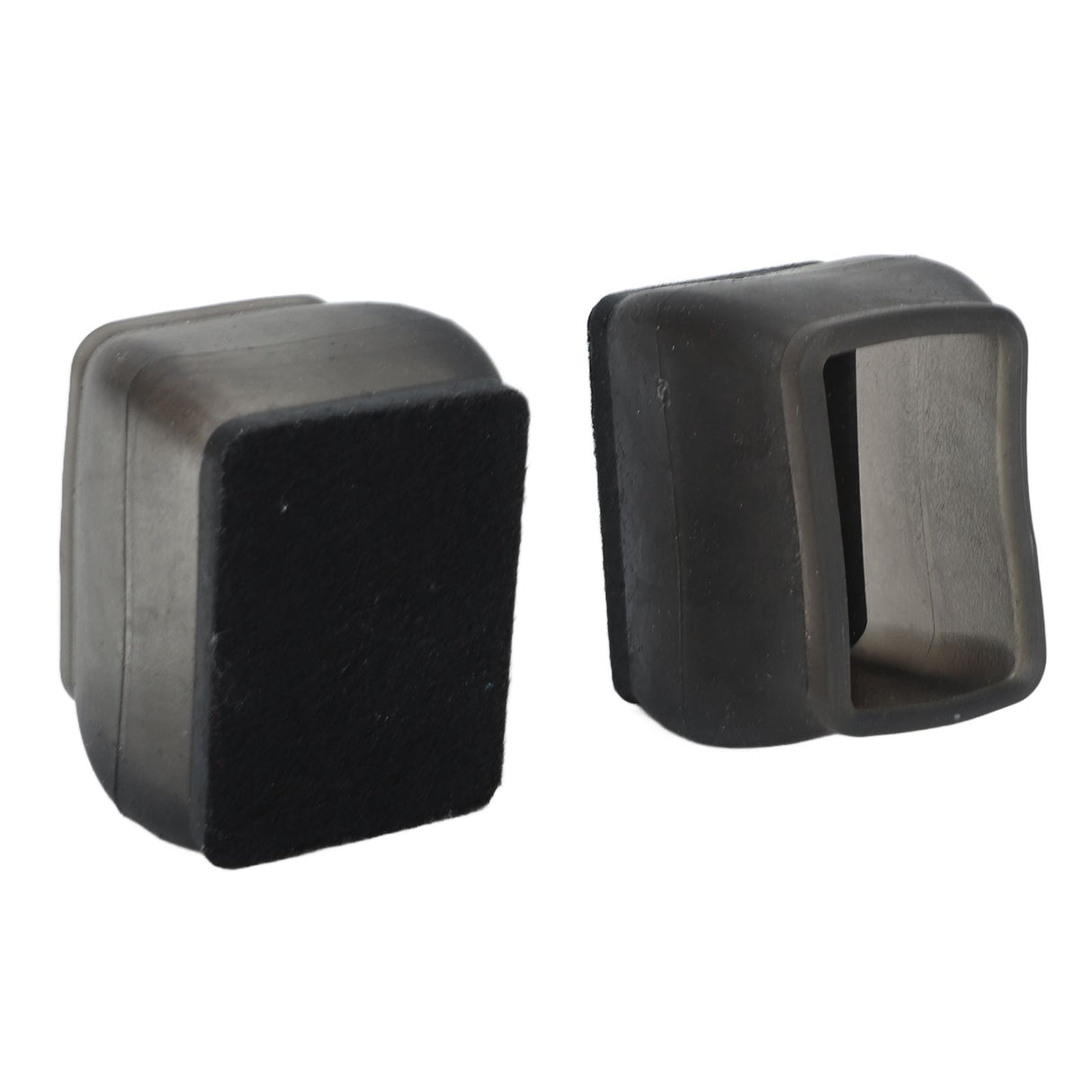 20 Pcs Chair Leg Floor Protector Rectangular Transparent Black Felt Mat Scratch Proof Reduce Noise Table Leg Cover S