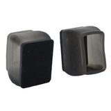 20 Pcs Chair Leg Floor Protector Rectangular Transparent Black Felt Mat Scratch Proof Reduce Noise Table Leg Cover S - Extra Image