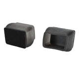 20 Pcs Chair Leg Floor Protector Rectangular Transparent Black Felt Mat Scratch Proof Reduce Noise Table Leg Cover S - Extra Image