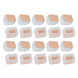 20Pcs Chair Leg Protector for Hardwood Floor Rubber Felt Furniture Pad Cover Non Scratches Noise Transparent Rectangle S