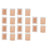 20Pcs Chair Leg Protector for Hardwood Floor Rubber Felt Furniture Pad Cover Non Scratches Noise Transparent Rectangle S