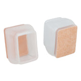20Pcs Chair Leg Protector for Hardwood Floor Rubber Felt Furniture Pad Cover Non Scratches Noise Transparent Rectangle S