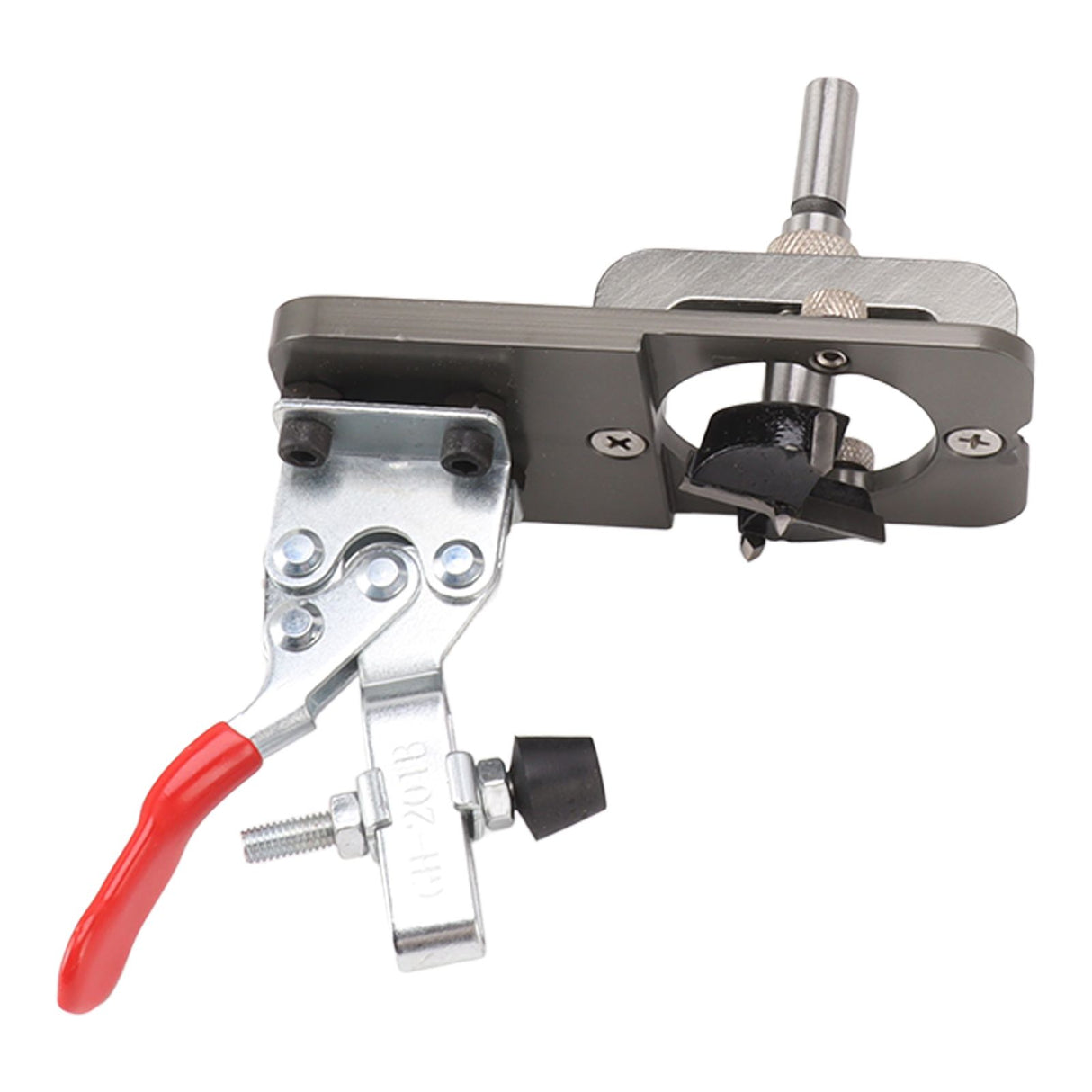 35mm Concealed Hinge Boring Jig Kit Aluminum Alloy Woodworking Hole Drilling Guide Locator with Fixture for Door Cabinet